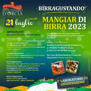 Birragustando 2023, programma laboratorio di degustazione 21 luglio