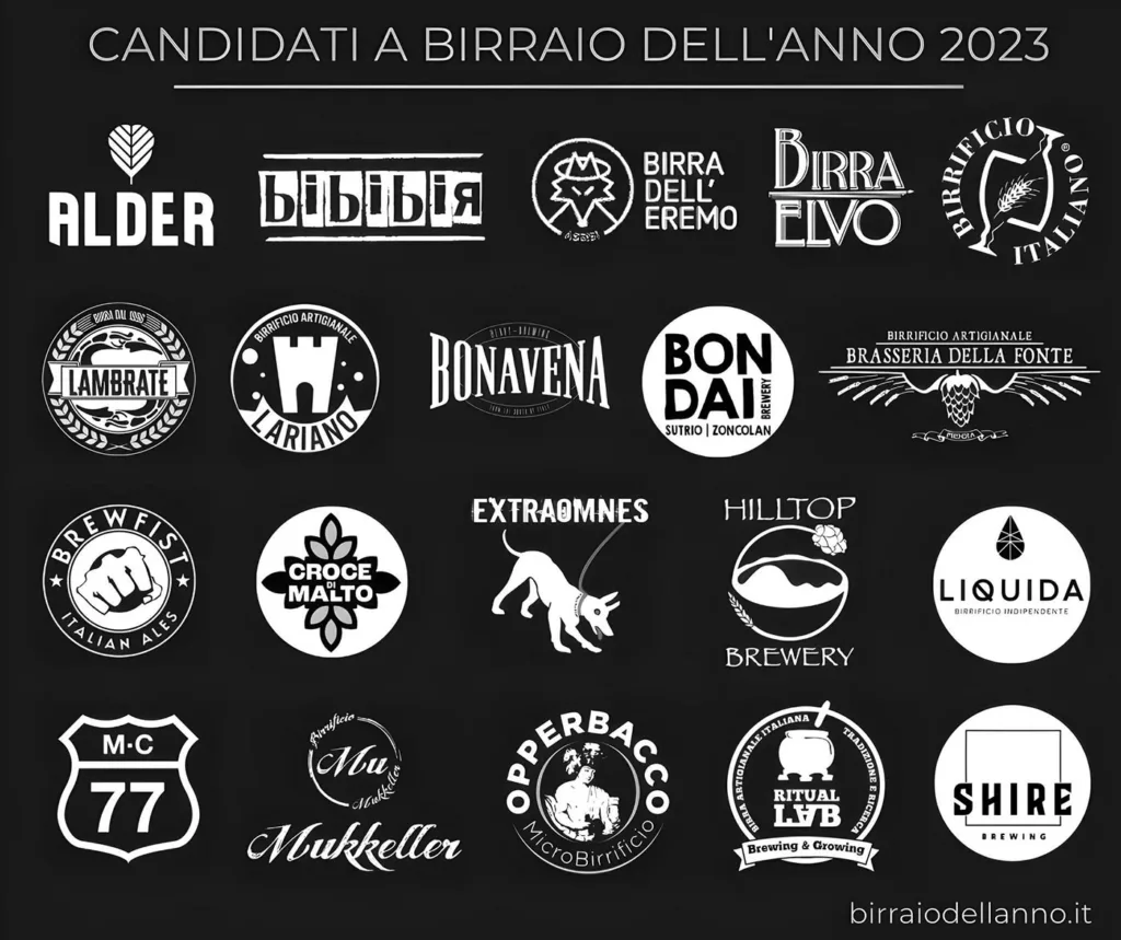 Birrifici finalisti al premio Birraio dell'Anno 2023