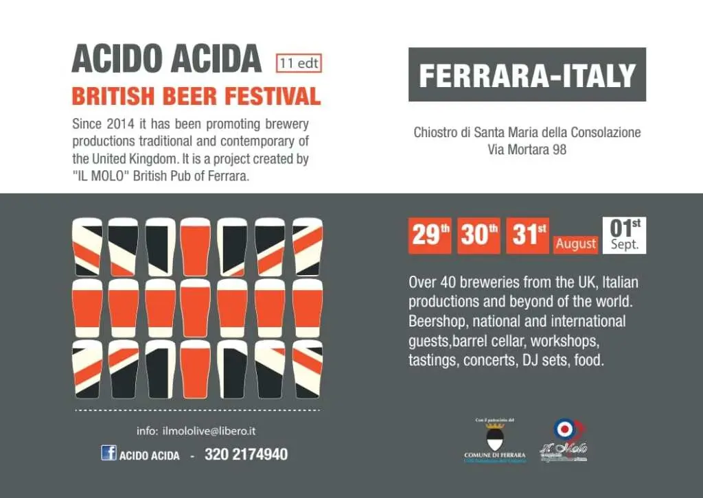 Locandina di Acido Acida 2024 Festival delle birre britanniche