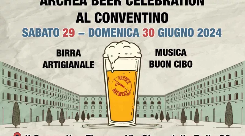 Locandina di Archea Brewery 2024 Celebration al Conventino