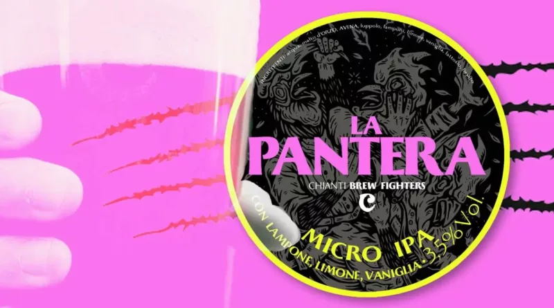 Etichetta della birra artigianale La Pantera