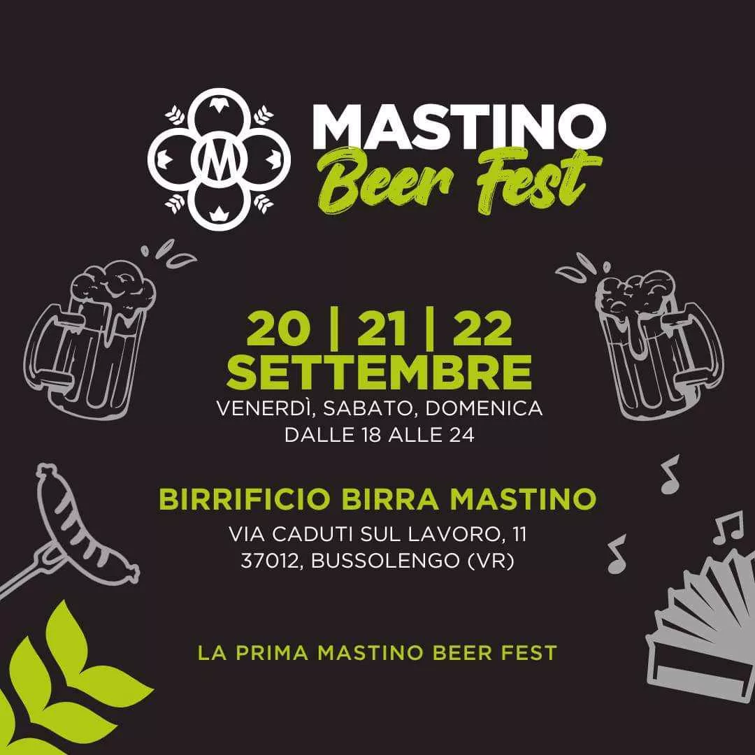 Locandina della Prima Mastino Beer Fest: la festa del Birrificio Mastino