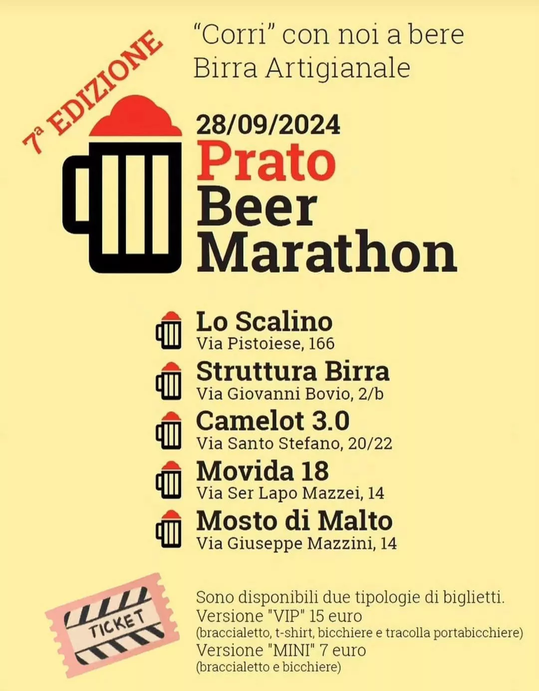 Locandina Prato Beer Marathon 2024