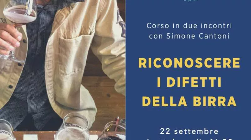 Locandina del Minicorso in due giornate: i difetti della birra