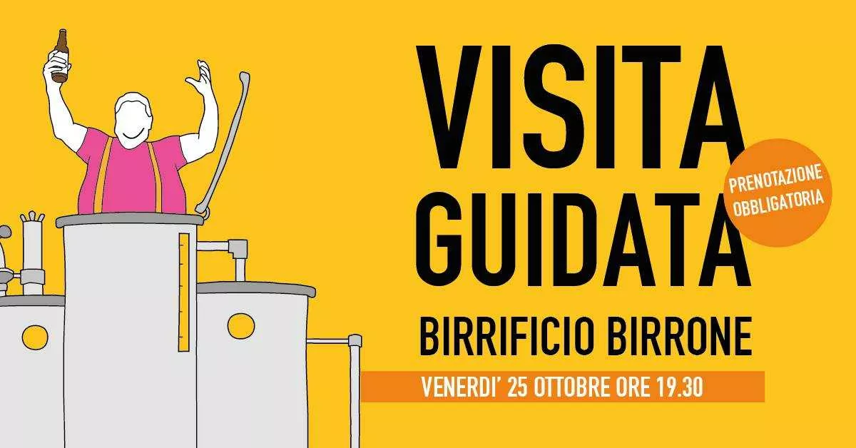 Locandina visita guidata al Birrone 2024