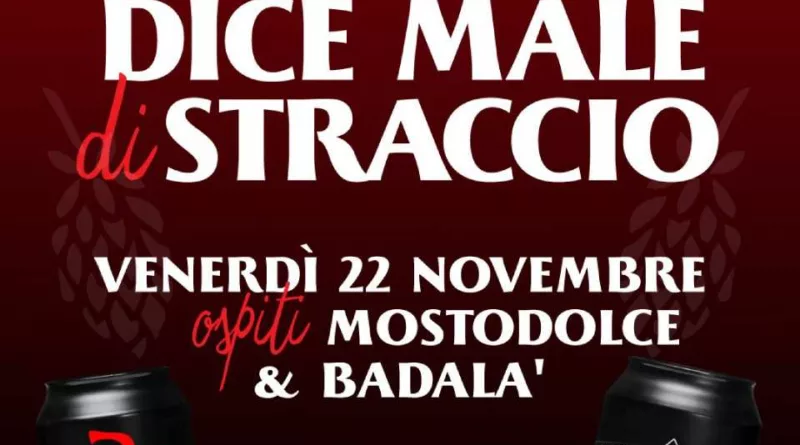 Locandina serata Cencio dice male di straccio a Firenze