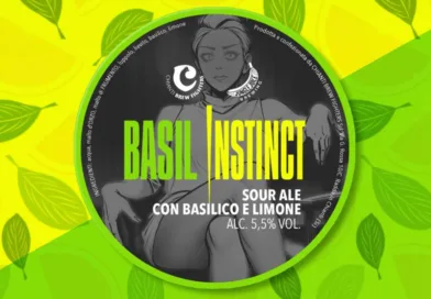 Etichetta della birra artigianale Basil Instinct di Chianti Brew Fighters e Jungle Juice Brewing