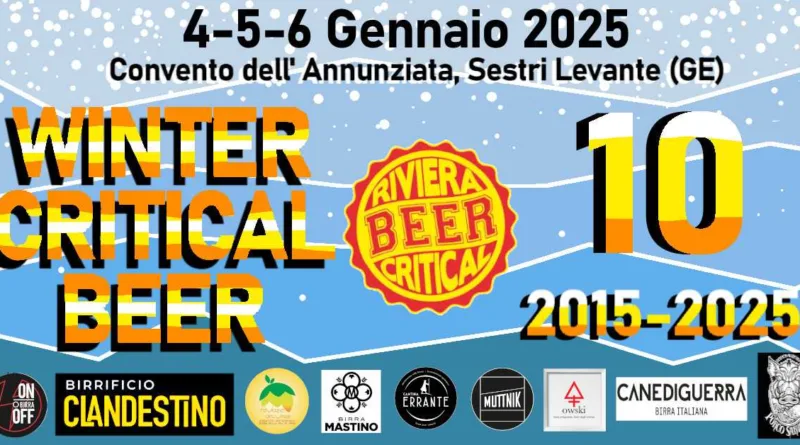 Locandina del Sestri Levante Winter Critical Beer 2025